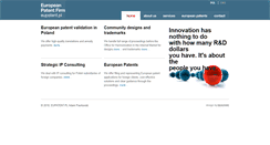 Desktop Screenshot of eng.eupatent.pl